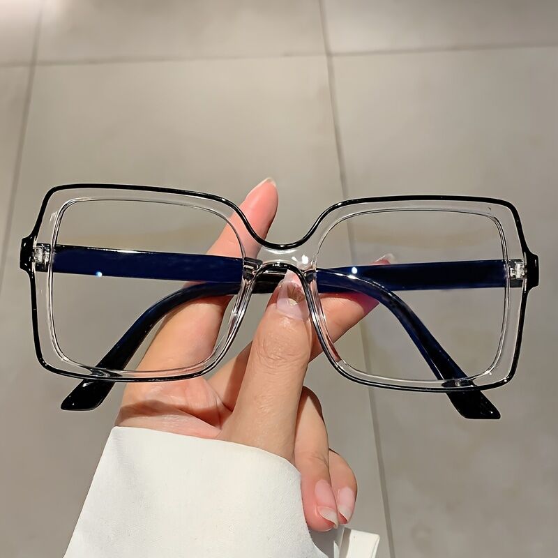 Murr Square Black Glasses - Aoolia.com