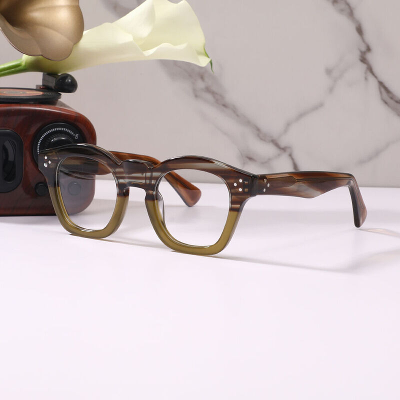 Taiad Square Brown Glasses