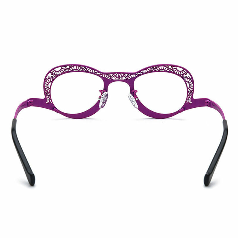 Sophy Oval Purple Glasses