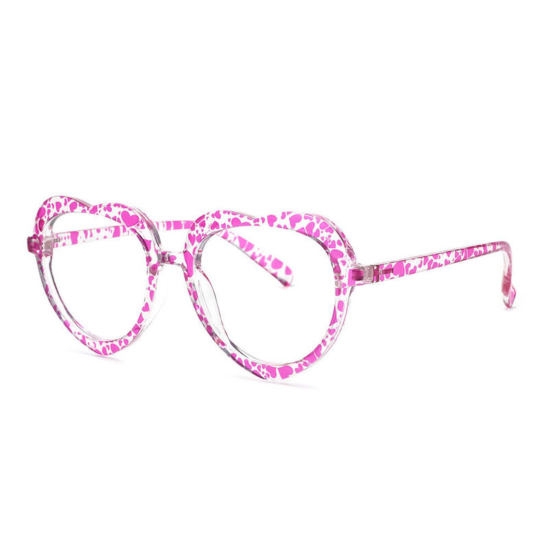 Barret Cat Eye Pink Clear Glasses