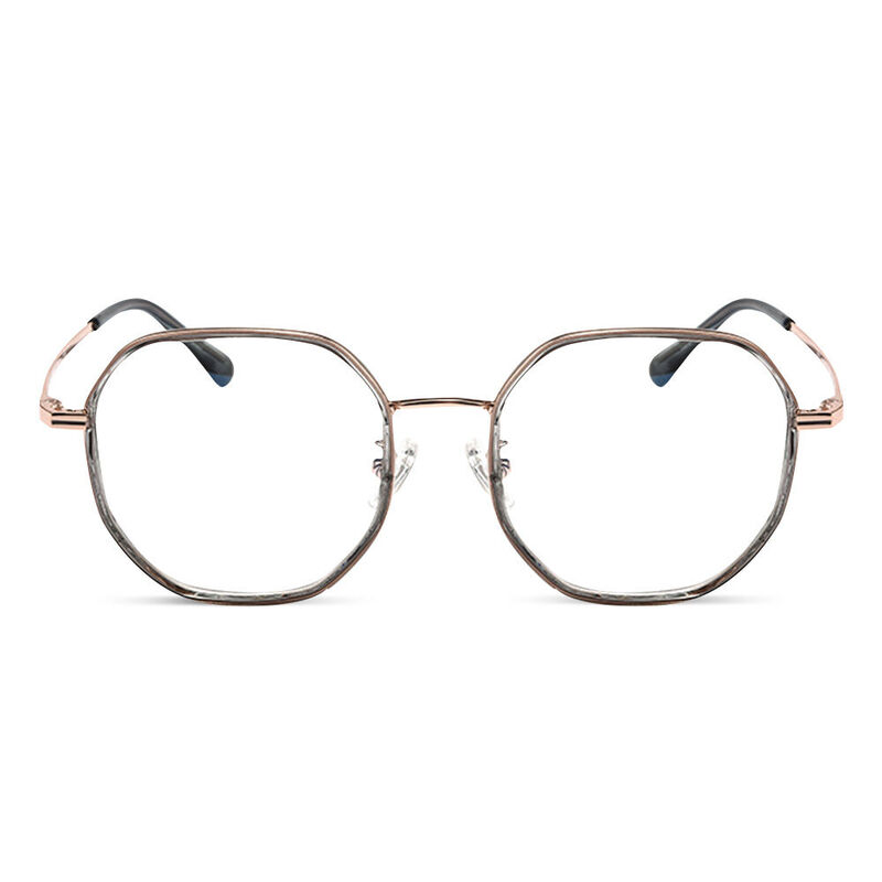Christ Geometric Rose Gold Glasses