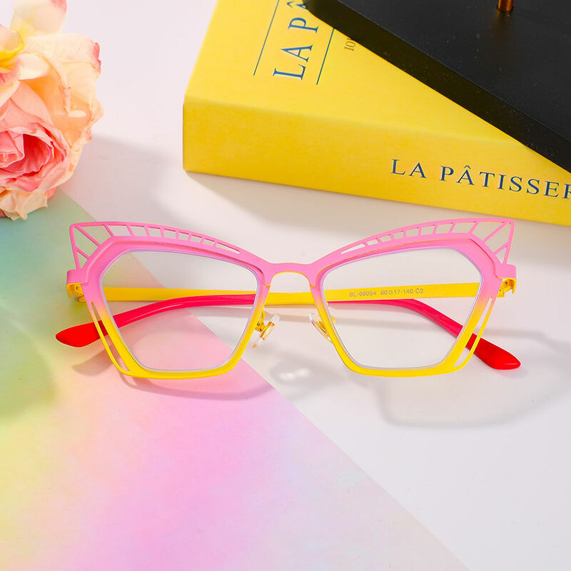 Eisenhowe Cat Eye Pink Glasses