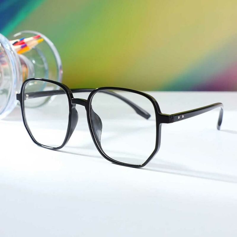 Enoch Square Black Glasses