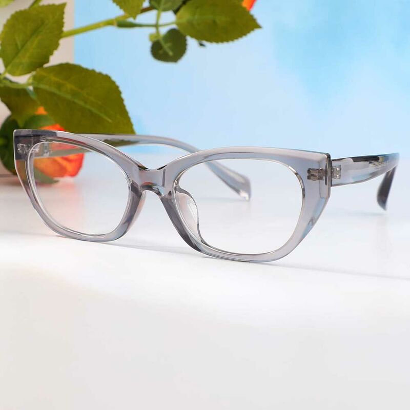 Faithe Cat Eye Graue Brille