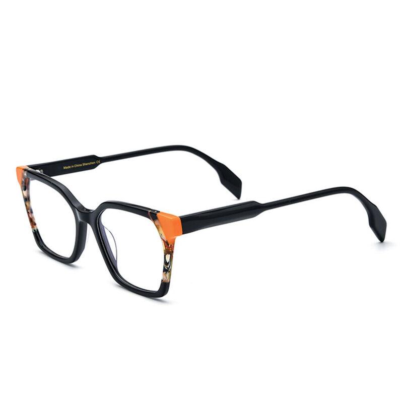 Kiana Square Black Glasses