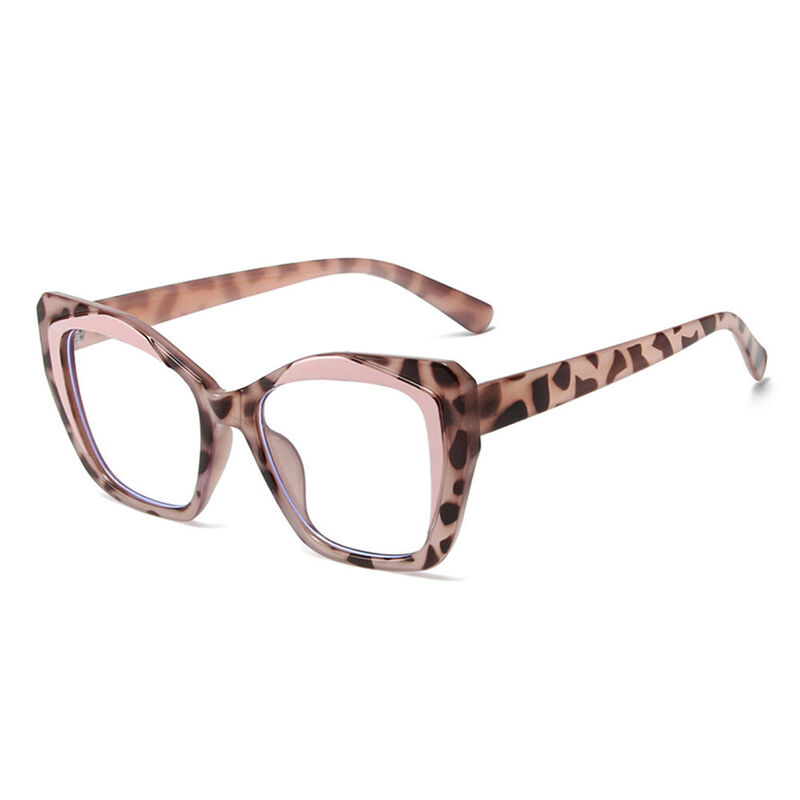 Steele Cat Eye Leopard Glasses
