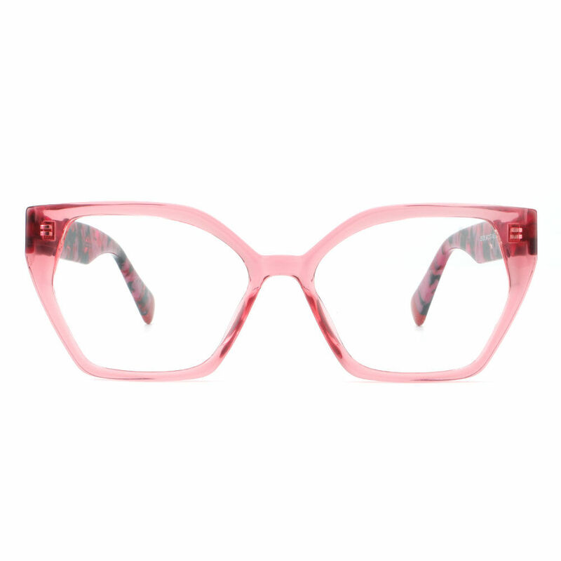 Tabit Cat Eye Red Glasses