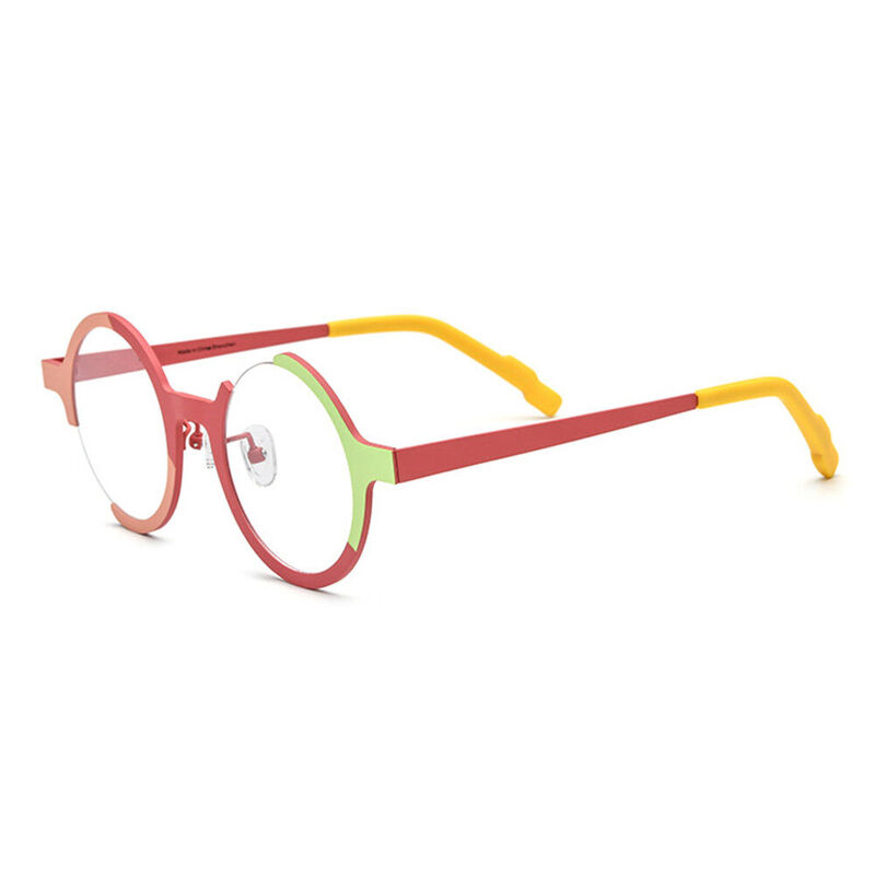 Gemvic Round Red Glasses