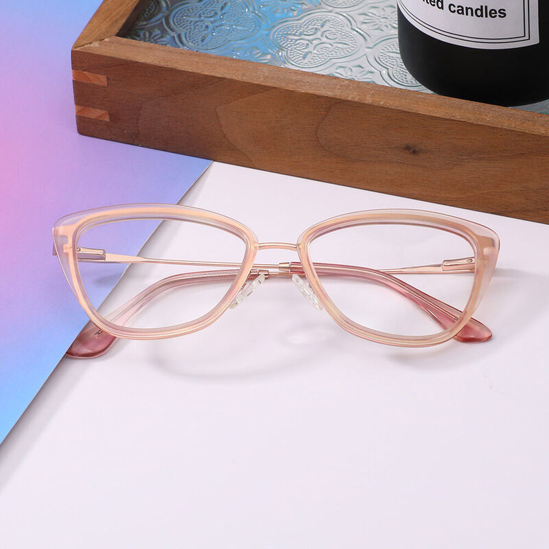 Henren Cat Eye Pink Glasses