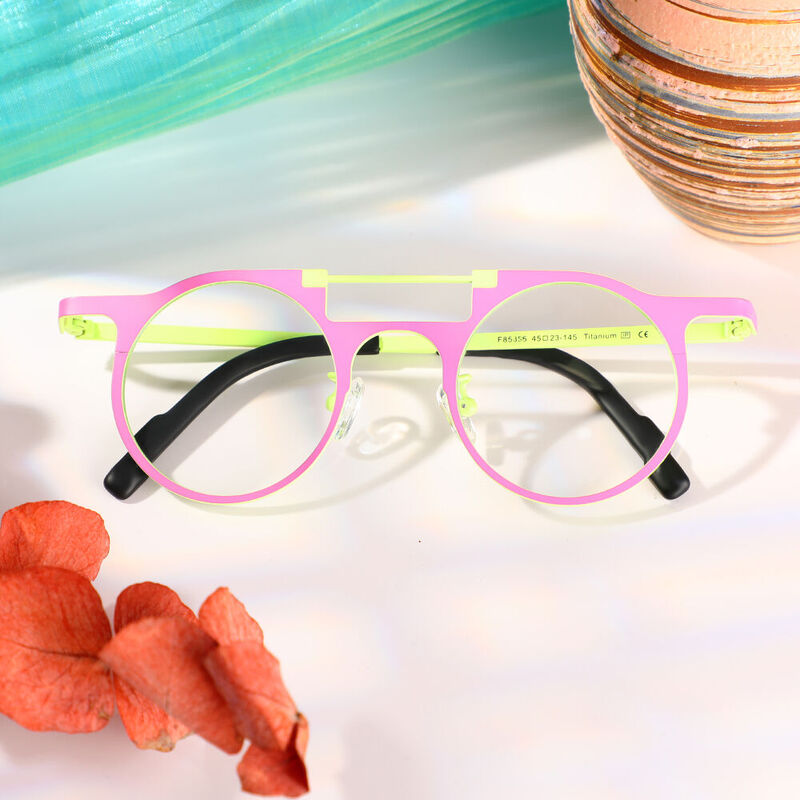 Woolley Round Purple Glasses
