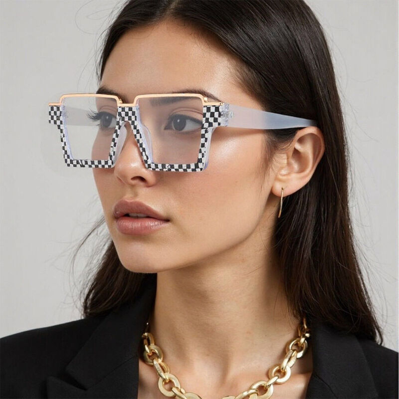 Olga Square Black Glasses