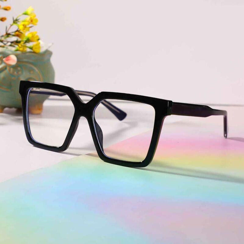 Jenning Square Black Glasses