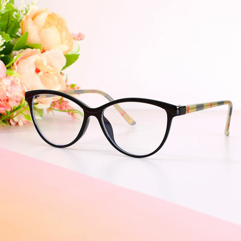 Laurie Oval Black Glasses