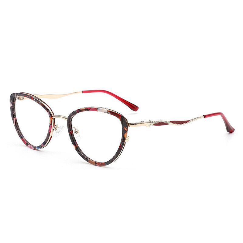 Anastasia Cat Eye Red Glasses