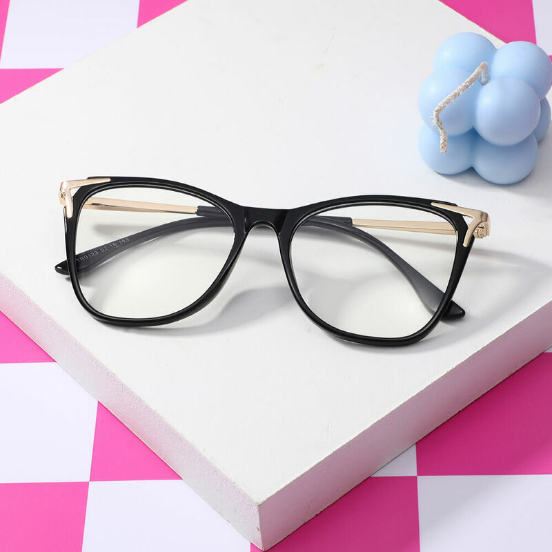 Jeromee Cat Eye Black Glasses