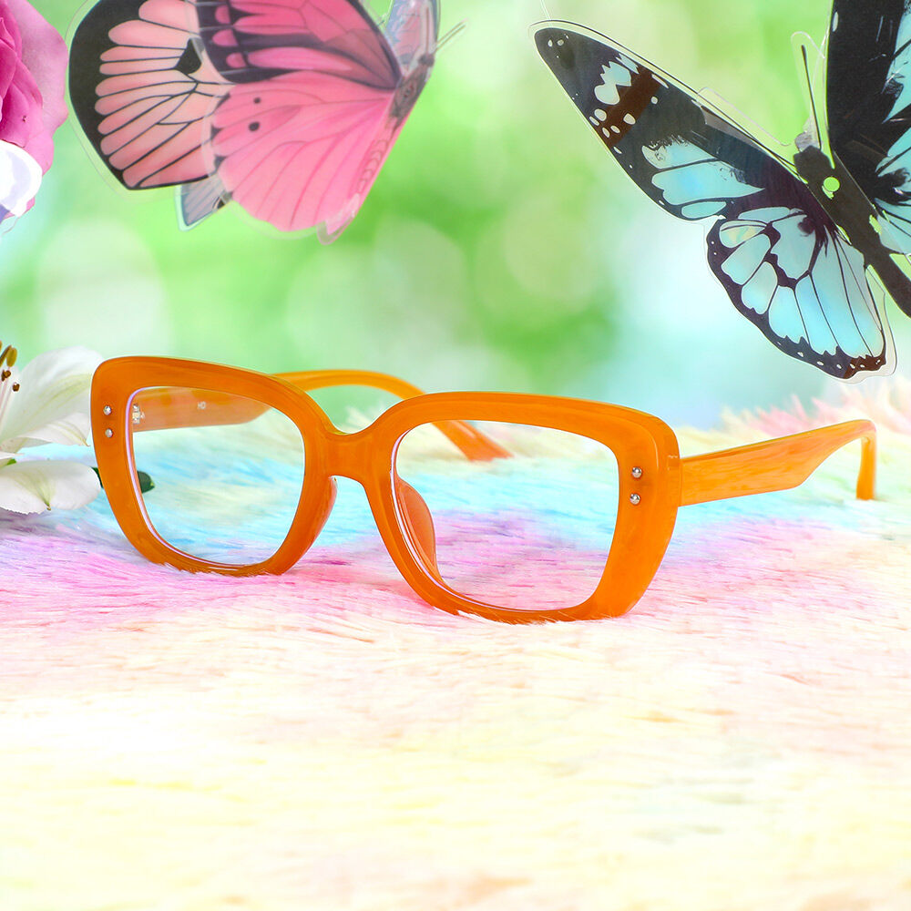 Occhiali da Vista Wallis Rettangolare Arancione