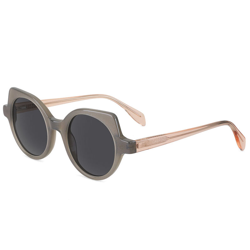 Honnie Cat Eye Brown/Orange Sunglasses