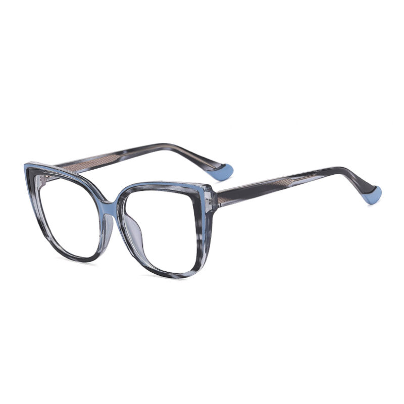 Legato Cat Eye Blue Leopard Glasses