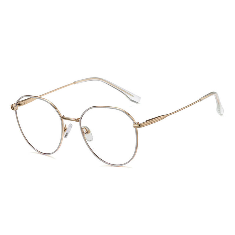 Olivia Round Clear Glasses