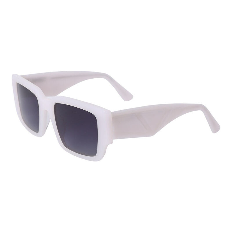 Hulda Square White Sunglasses