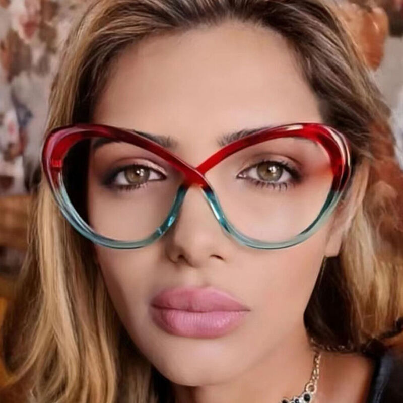 Reece Cat Eye Red Glasses