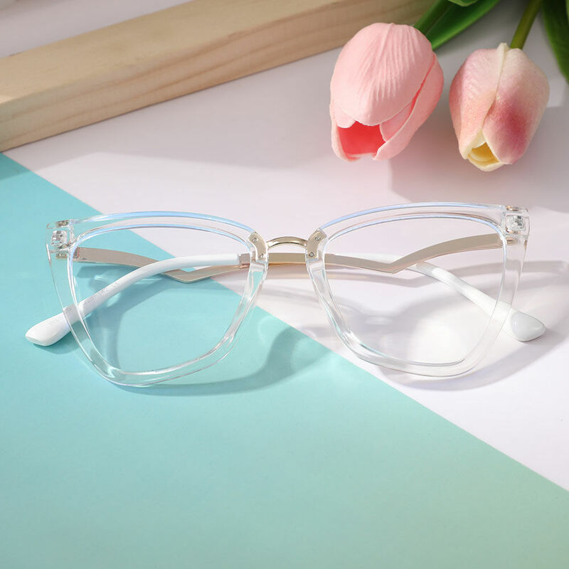 Luccy Cat Eye Clear Glasses