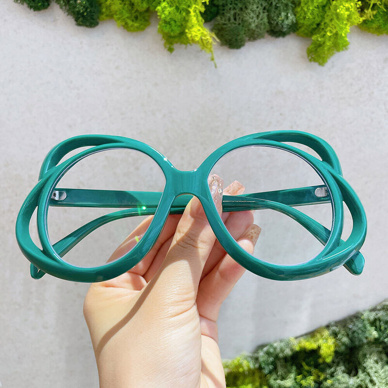 Harold Round Green Glasses