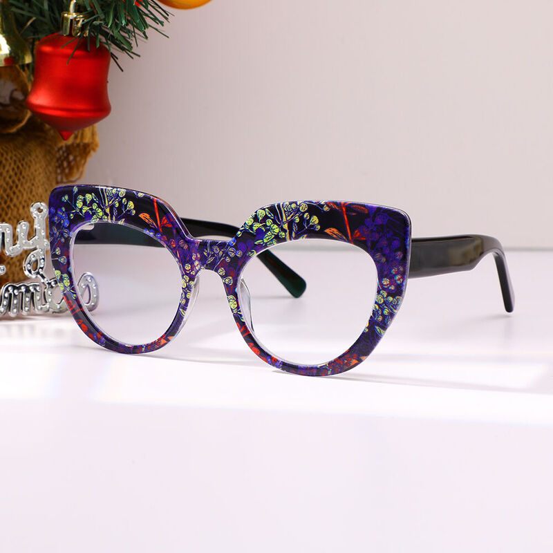 Frasei Cat Eye Purple Glasses