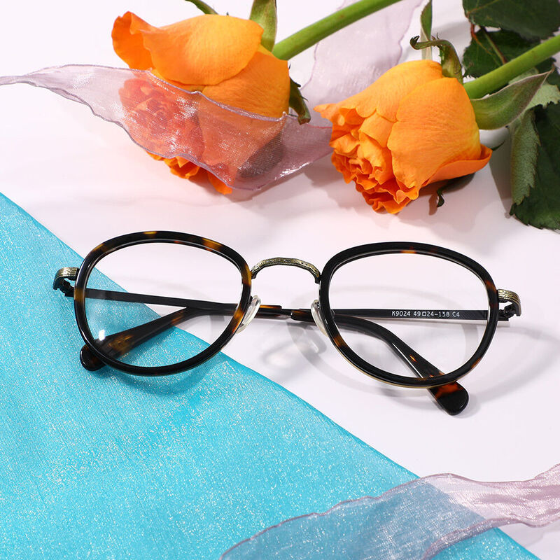 Hamil Round Tortoise Glasses