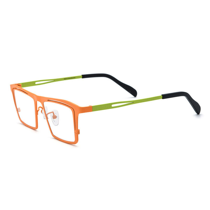 Marina Rectangle Orange Glasses