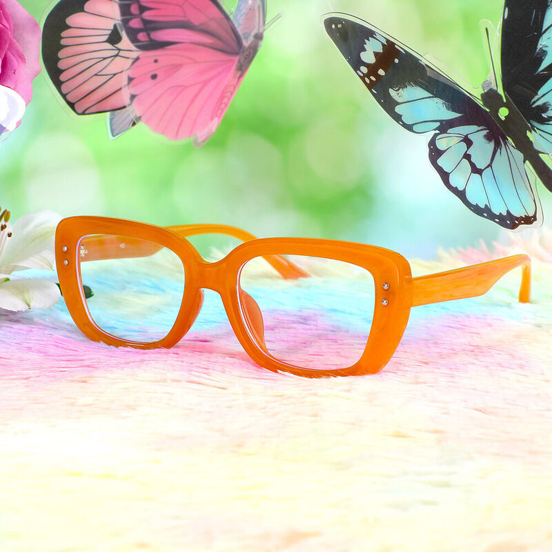 Occhiali da Vista Wallis Rettangolare Arancione