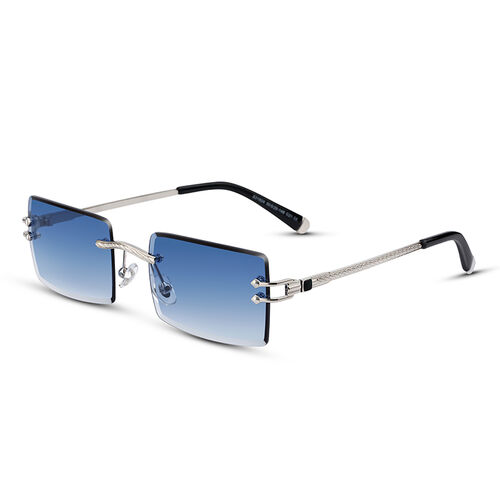 Hue Fantasy Rectangle Blue Gradient Sunglasses