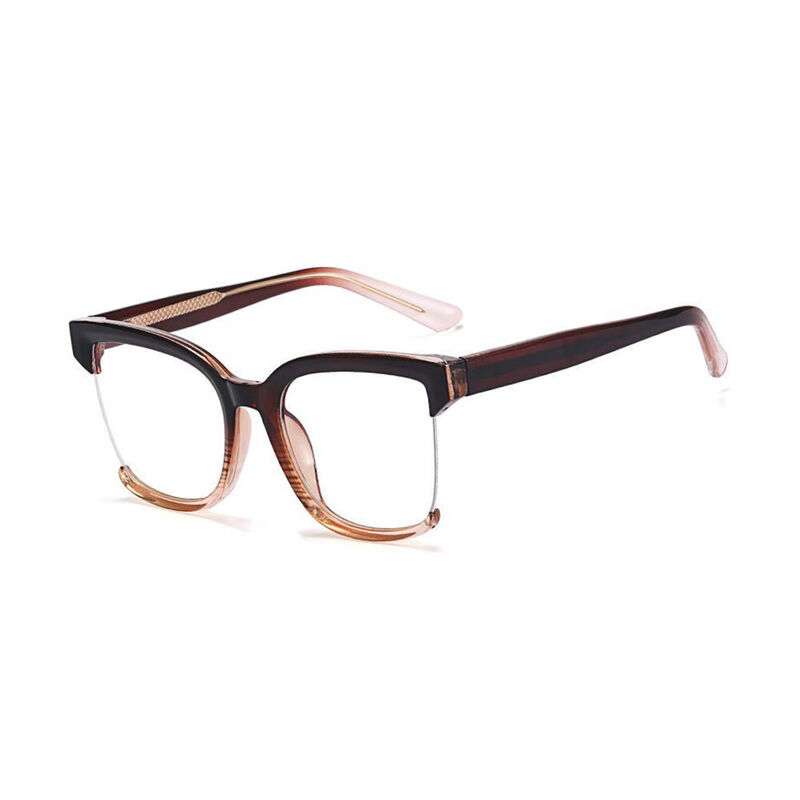 Libby Square Brown Glasses