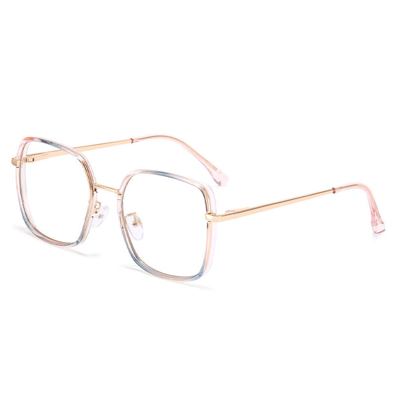 Cheyenne Geometric Blue Pink Glasses