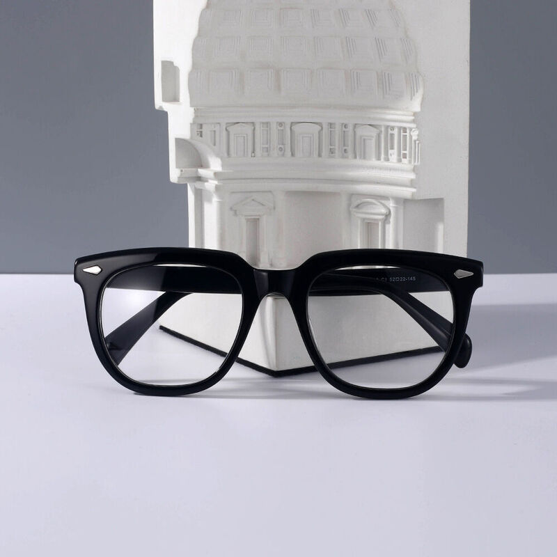 Dapper Square Black Glasses