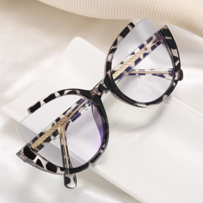 Kellee Cat Eye Leopard Glasses