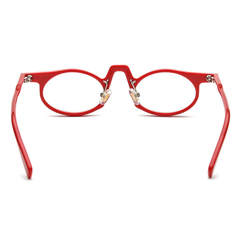 Conroy Oval Red Glasses