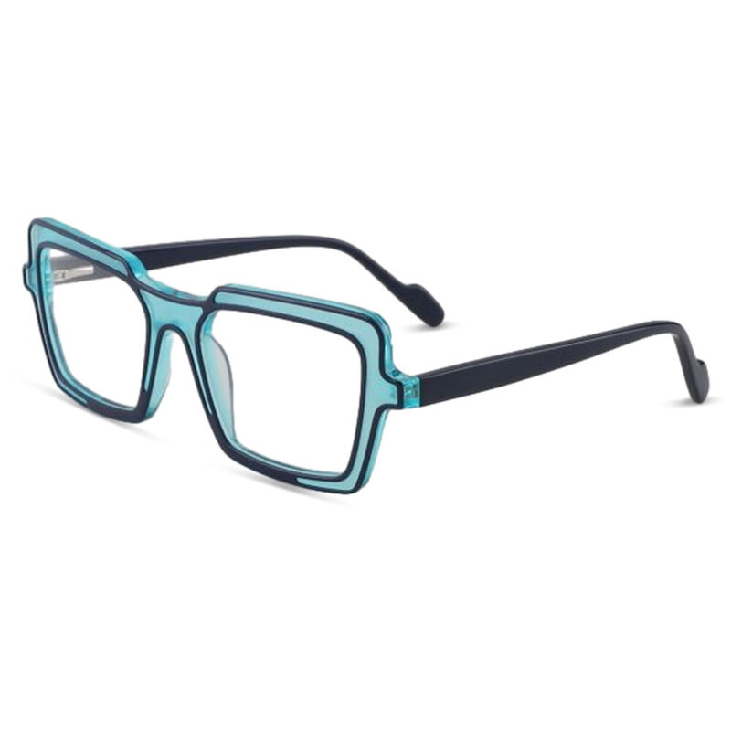 Dierser Square Blue Glasses