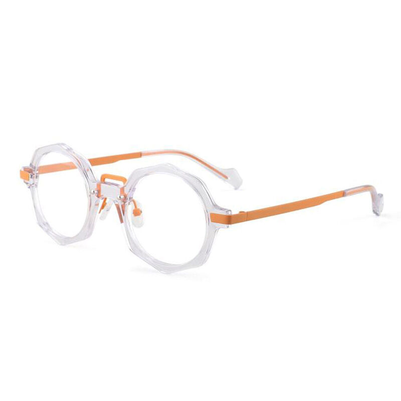 Spencer Geometric Clear Glasses