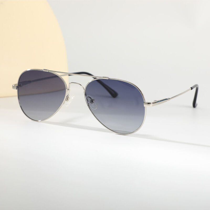 Harper Aviator Blue Sunglasses