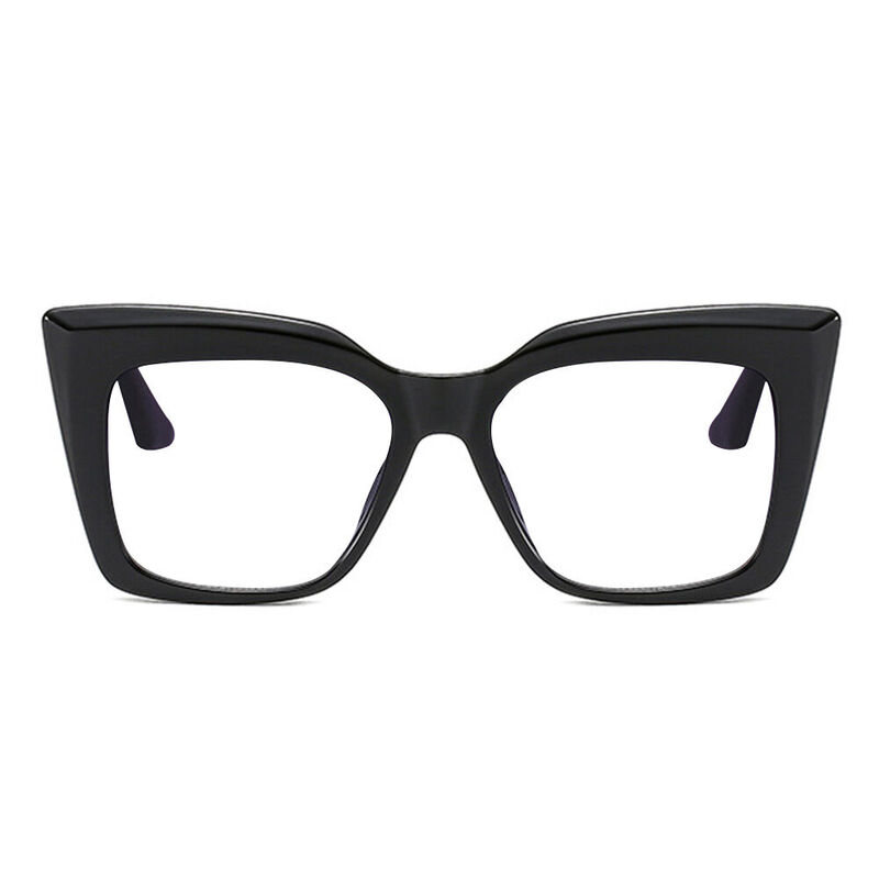 Weboi Cat Eye Black Glasses