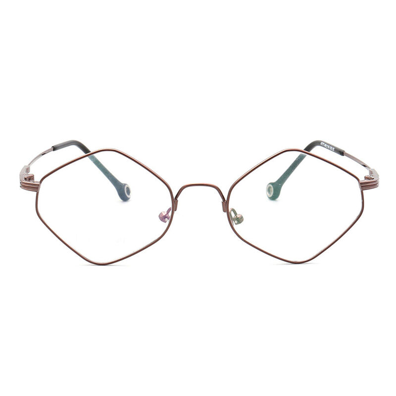 Martha Square Brown Glasses