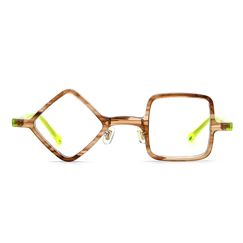 Van Square Brown Glasses