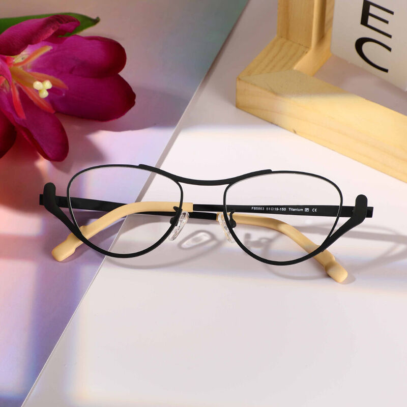 Norton Oval Black Glasses