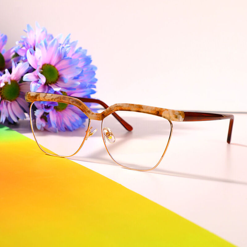 Gaskell Aviator Gold Glasses