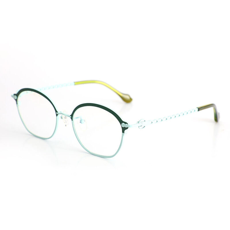 Afra Ovale Blaue Brille