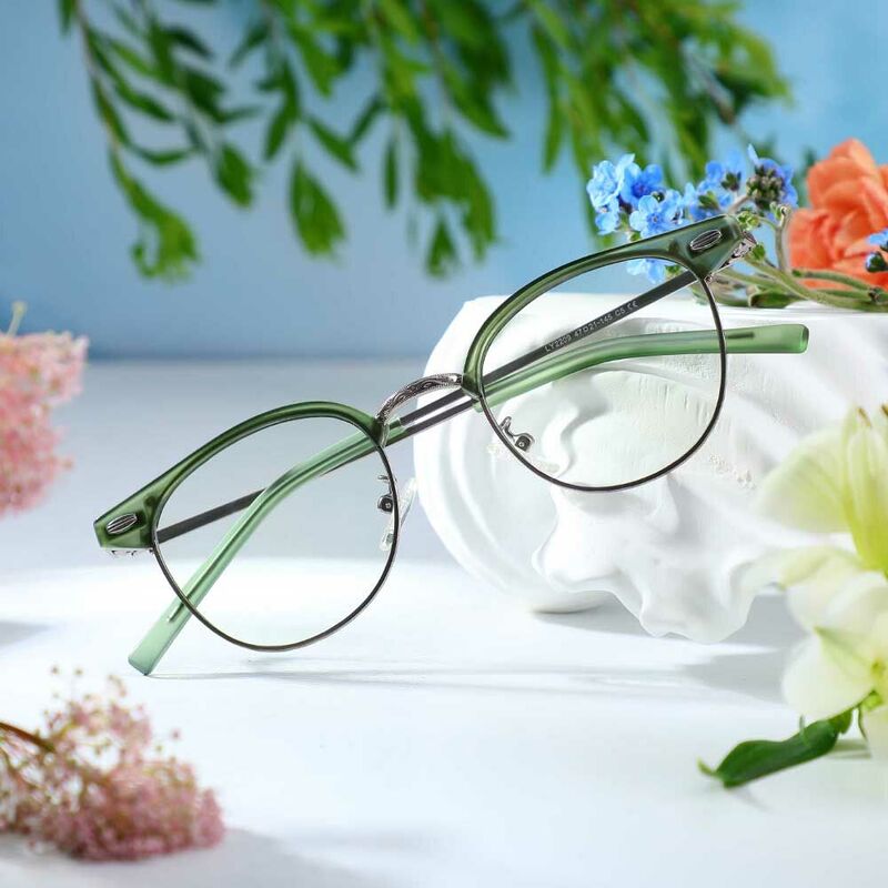 Lunettes de Vue Dempsey Browline Vert