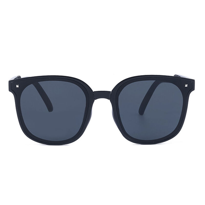 Eugenia Square Black Sunglasses