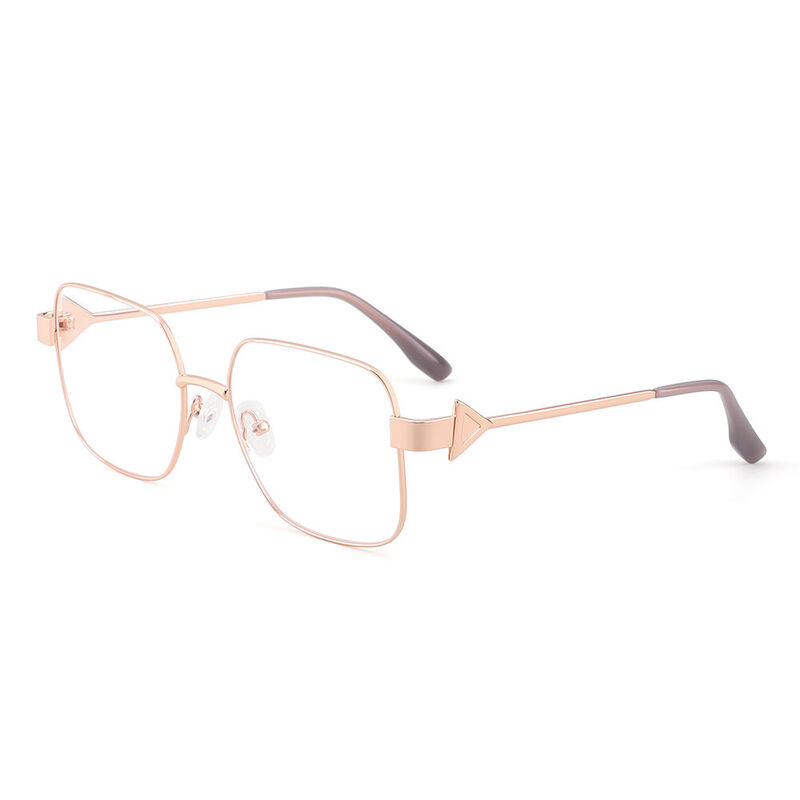 Rusk Square Gold Glasses