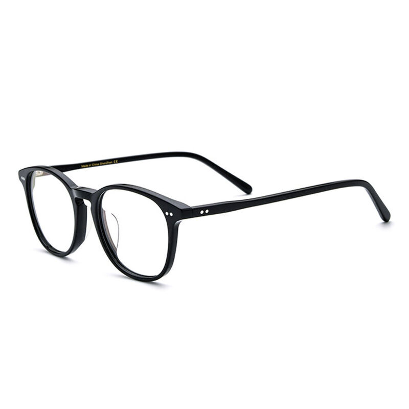 Noel Round Black Glasses